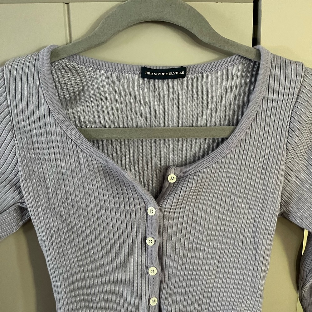 BRANDY MELVILLE purple spring longsleeve / vintage